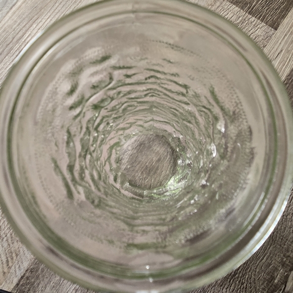 Vintage MCM 1960s E.O. Brody Co. Crinkle Glass Vase, 8.5" Light Green - Picture 4 of 7